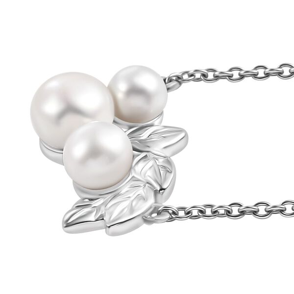 Süßwasser Perle Halskette, 45 cm image number 3