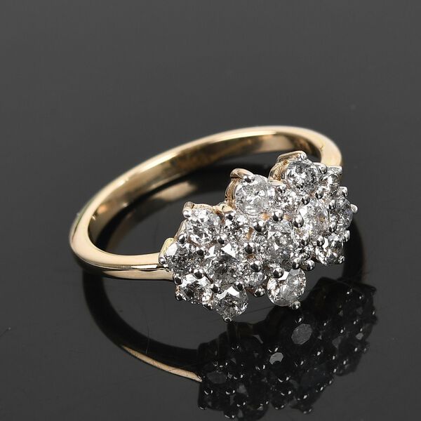 Diamant zertifiziert I2-I3 Ring 375 Gelbgold image number 2