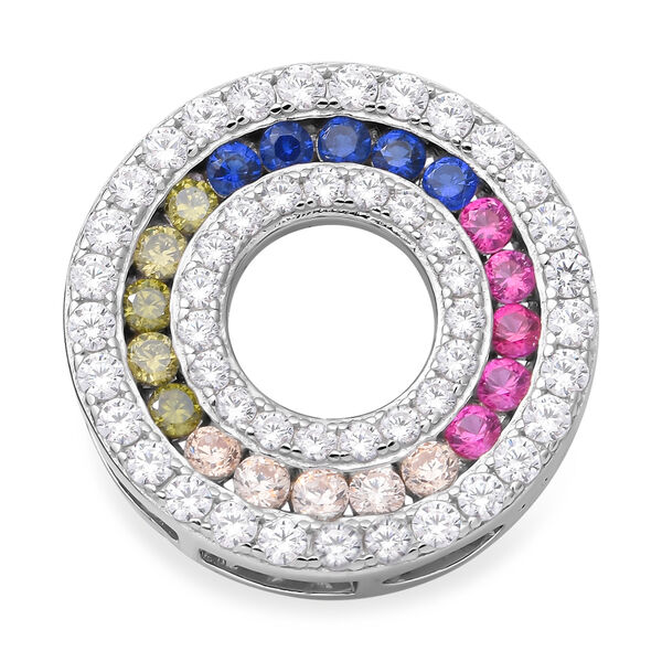 Lustro Stella - Mehrfarbiger Zirkonia-Anhänger, 925 Silber rhodiniert ca. 1,12 ct image number 0