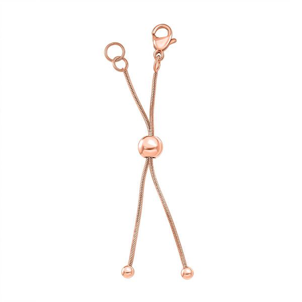 9 teiliges 316L Edelstahl Schmuckset, 1 Bolo Schieber, 2 Magnetverschluss Kugeln, 6 Ohrstopper, Ros&eacute;farben image number 3