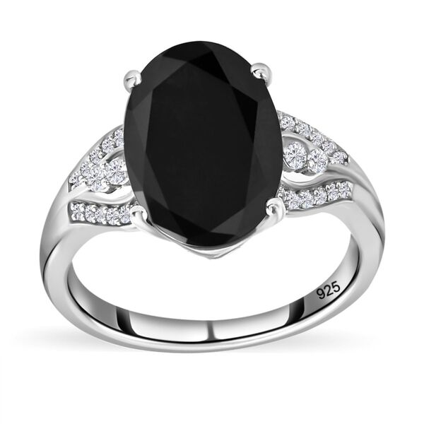 Elite Shungit und Zirkon-Ring - 4,21 ct. image number 4