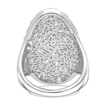 LUXURIANT DIAMOND - Lab Grown Diamant SI-GH Ring 925 Silber Rhodiniert (Gr&ouml;&szlig;e 16.00) ca. 1,50 ct