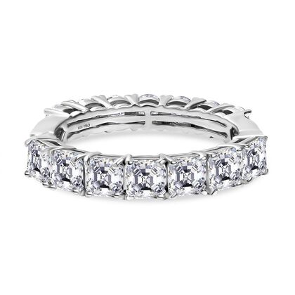 D'Joy Moissanit Ring 925 Silber rhodiniert (Gr&ouml;&szlig;e 17.00) ca. 3,52 ct