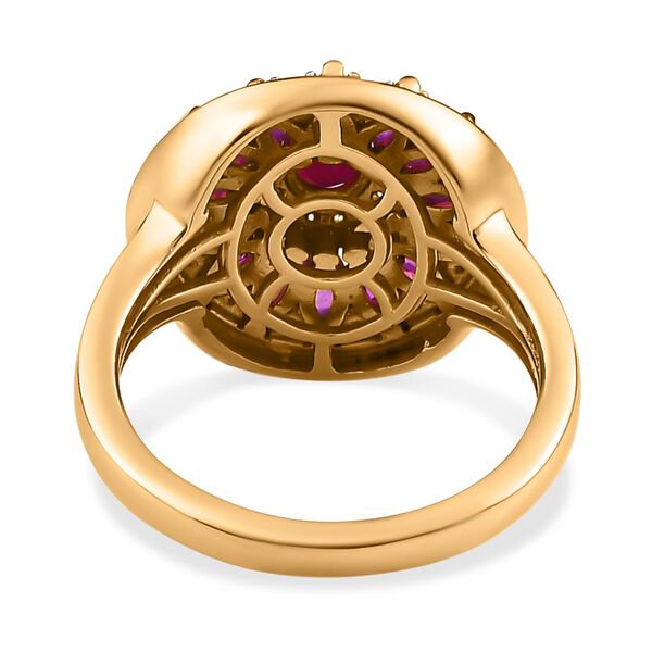 Afrikanischer Rubin und Zirkon-Ring - 2,38 ct. image number 6