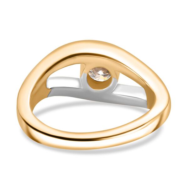 Moissanit Bicolor Ring, ca. 0,77 ct. image number 5