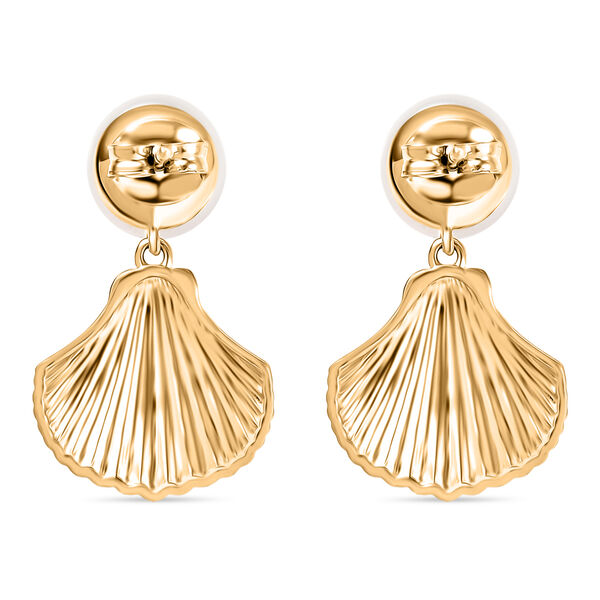 EVER TRUE S&uuml;&szlig;wasser Perle (8-10 mm) Ohrringe Nickelfreies Messing, Goldfarben image number 5