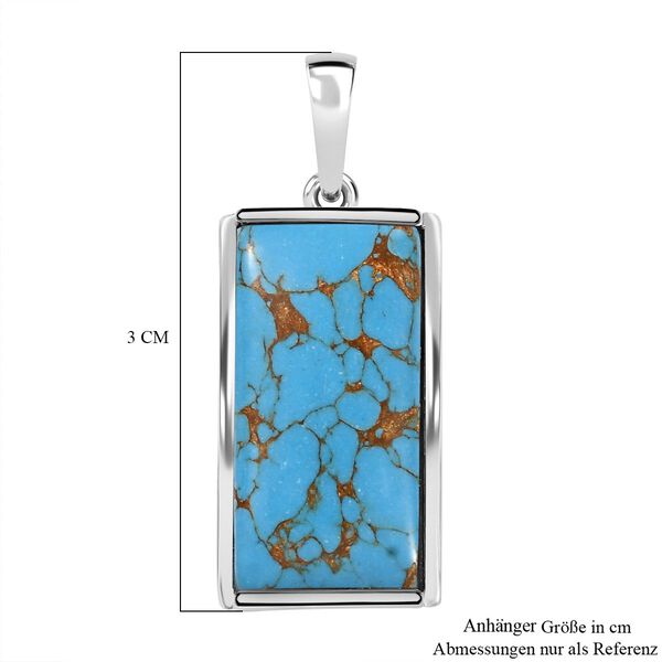 Blaues Türkis Anhänger - 9,54 ct. image number 6