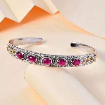 AA afrikanischer Rubin 19cm Armreif - 6,36 ct.