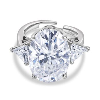 D'Joy Moissanit Ring - 13,79 ct.