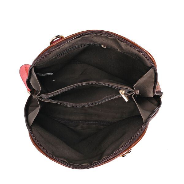 Chaos by Elsie- Echtleder Umh&auml;ngetasche mit RFID-Schutz, Webmuster, 19x11x20cm image number 10