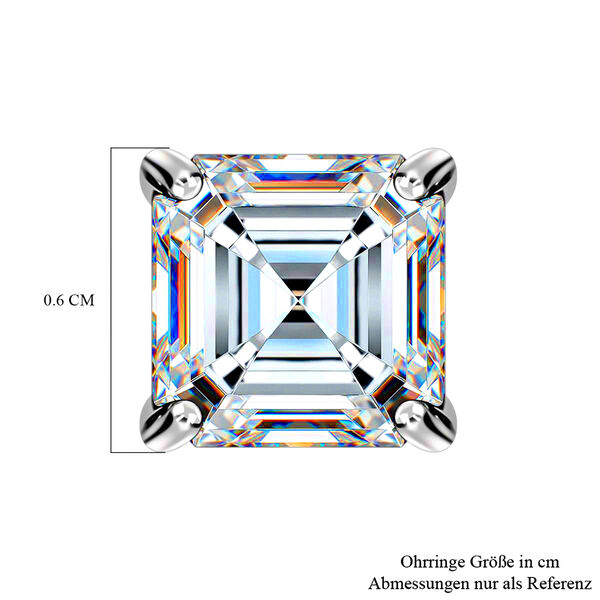 Funkelnde Königin- Nugget Moissanit Ohrringe- 1,31 ct. image number 5