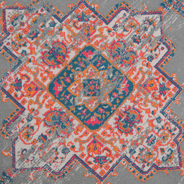 Gewebter Teppich mit Perserdruck, Grau image number 4