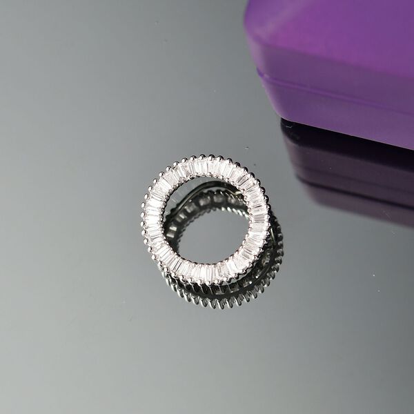 VS Diamant Lebenskreis Anh&auml;nger in 950 Platin - 0,35 ct. image number 3