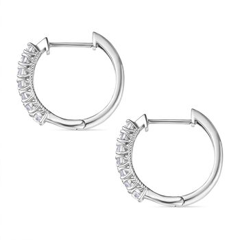 LUXURIANT SGL zertifizierte SI-GH Labor Diamant Ohrringe, 925 Silber rhodiniert - 0,99 ct.