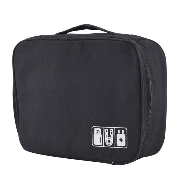 2-lagige Reisetasche, Schwarz image number 1