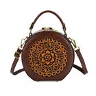 "Life style Color:Embossed pattern with Brown /Profile:Crossbody bag wall(exterior):PU Lining(interior): polyester; Pockets(exterior):Zipped-2; Pockets(interior):Zipped-1;Slip-1 Measurement:7.48*3.15*7.09 "