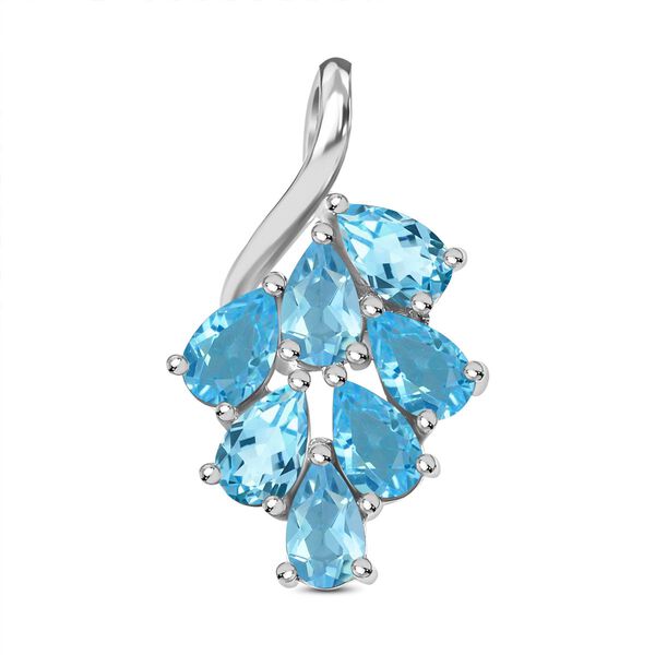 Himmelblauer Topas-Anh&auml;nger, 925 Silber ca. 1,80 ct