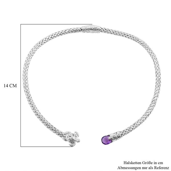 Royal Bali Kollektion- Afrikanische Amethyst-Halskette, 50 cm - 7 ct. image number 4