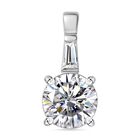 Moissanit Anhänger 925 Silber rhodiniert ca. 1.84 ct