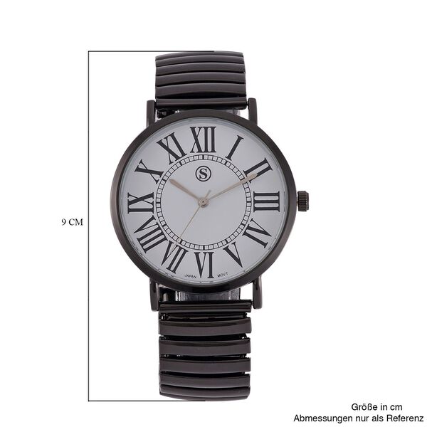 Reiner Edelstahl Std SchwarzUhren 17 cm ca. 50,00g image number 8