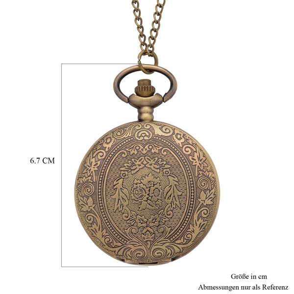 Strada - Taschenuhr, Japanisches Uhrwerk, bronzefarben image number 6