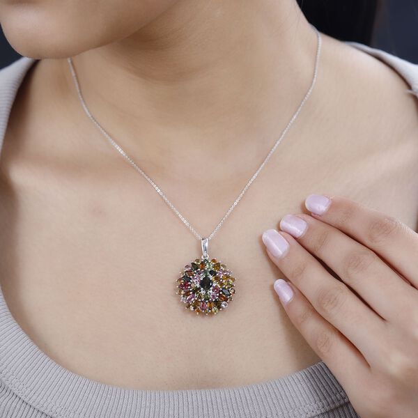 AA Mehrfarbig-Turmalin Anhänger, ca. 6,04 ct image number 3