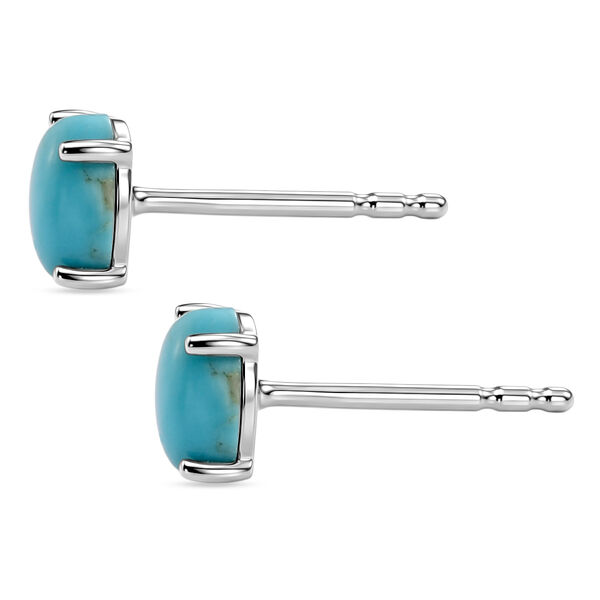 D'Joy Sleeping Beauty T&uuml;rkis Ohrringe 925 Silber Platiniert ca. 1.09 ct image number 3