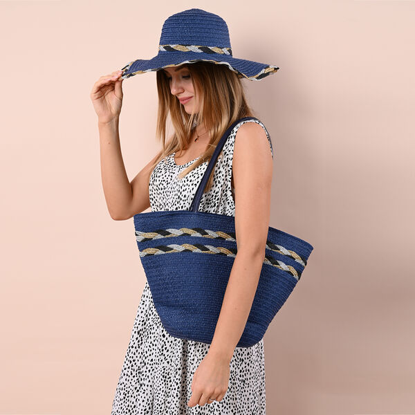 2er-Set: Strohhut mit passender Handtasche image number 5