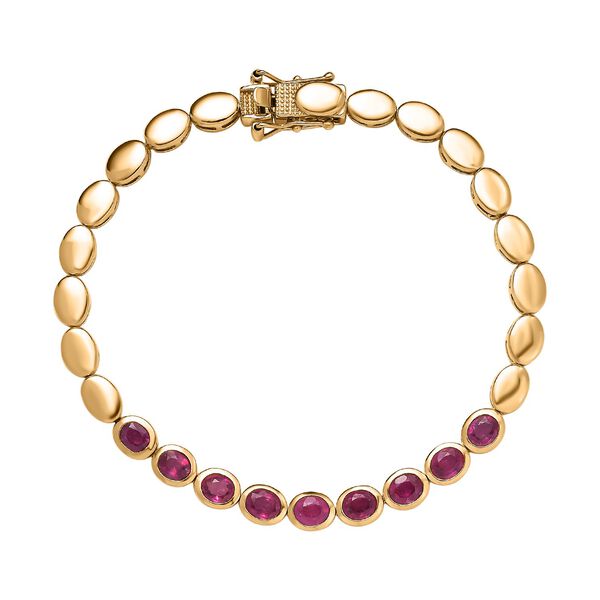 Afrikanischer Rubin Armband ca. 19 cm, ca. 4,15 ct.