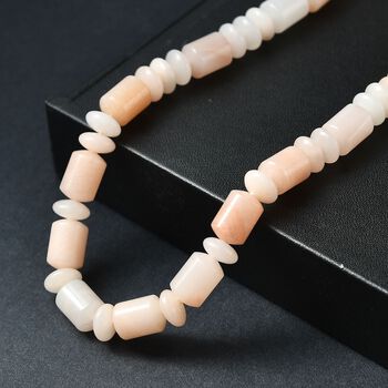 Pfirsich Aventurin 45cm Halskette - 250 ct.