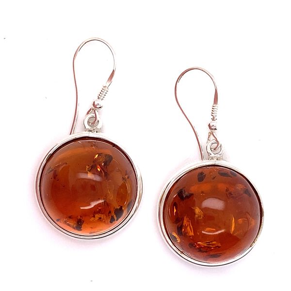 Baltischer Bernstein Ohrringe 925 Silber
