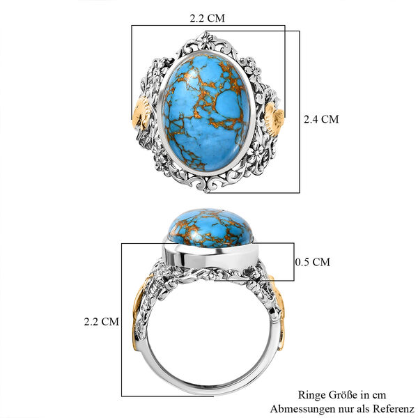 Blauer Mojave Türkis-Ring - 9,07 ct. image number 7