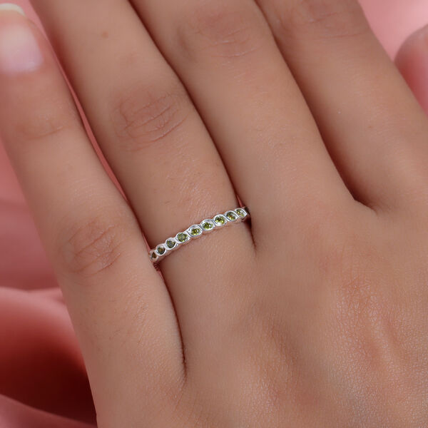 LUSTRO STELLA - Peridot Zirkonia Ring 925 Silber  ca. 0,87 ct image number 3