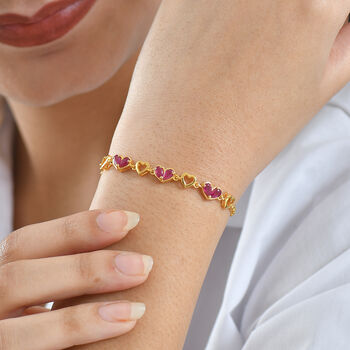 D'Joy afrikanisches Rubin 19cm Armband - 1,90 ct.