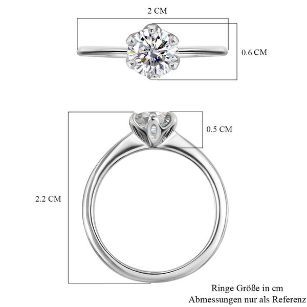 Moissanit Ring - 0,75 ct. image number 7