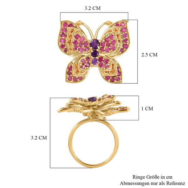 GP Trionfo Collection - AA Afrikanischer Amethyst Ring und Anh&auml;nger, ca. 3,65 ct. image number 8