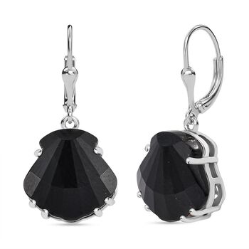 J Francis gefertigt mit SWAROVSKI- Jet Swarovski Kristall-Ohrringe