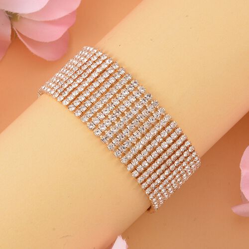 Kristall-Armband in Goldton image number 1