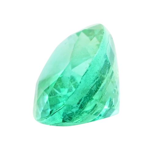 AAA sambischer Smaragd ungefasster Edelstein, Oval- und Facettenschliff - 0,60 ct. image number 1