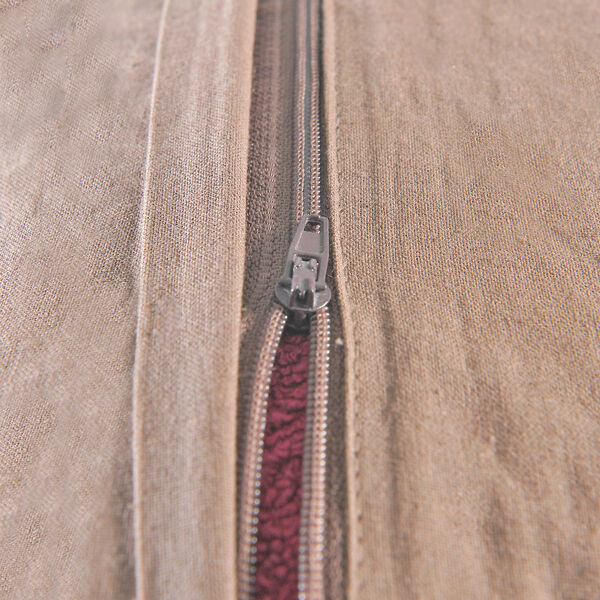 2er-Set Kissenbezüge aus Häkelgarn, Braun image number 6