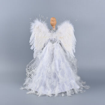 Weihnachtsengel, H&ouml;he 40 cm, Silber&nbsp;