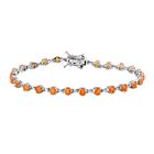 Salamanca Feueropal Armband, ca. 19 cm, 925 Silber platiniert ca. 2.85 ct