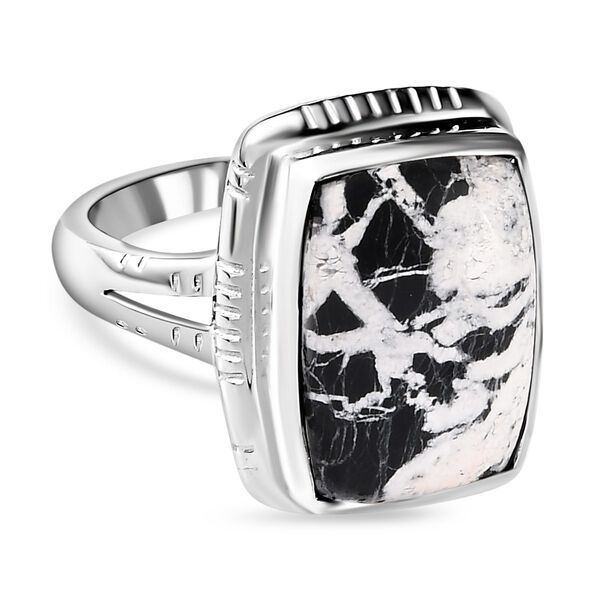 Wei&szlig;er B&uuml;ffel-Ring - 9,87 ct.