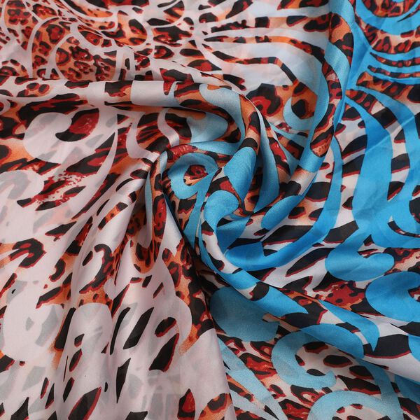 100 % nat&uuml;rlicher Seiden Schal, 165x50 cm, Aquarell image number 6