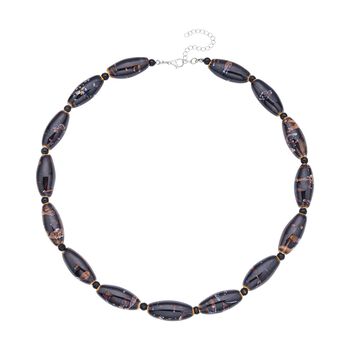 Keramik-Halskette, 60 cm, silberfarben 756.00 ct