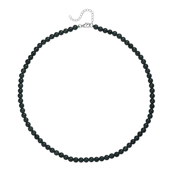 D'Joy Natürlicher Olmek Jadeit Halskette ca. 45 cm + 5 cm Extender, 925 Silber rhodiniert ca. 120,00 ct. image number 3