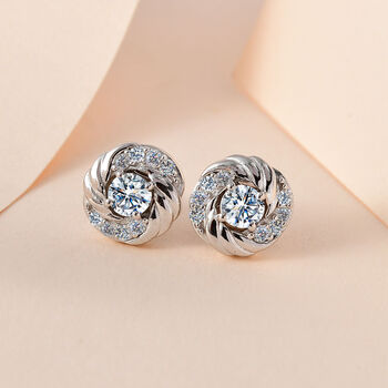 Moissanit Ohrringe - 0,63 ct.