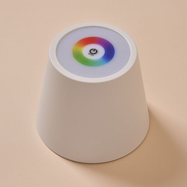 Kabellose Stehlampe mit Touch-Steuerung, Weiß, 18x118 cm image number 9