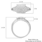 Weißer Diamant Ring, 925 Silber platiniert (Größe 19.00) ca. 0.50 ct image number 5
