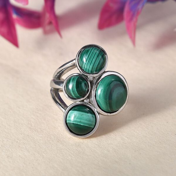 Malachit Ring - 12,36 ct. image number 1